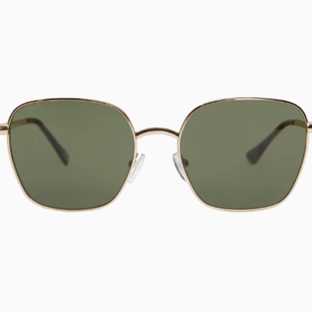 Gold Framed Spiral Sunglasses